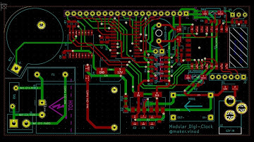 PCB Design Timelapse - Modular Digi-Clock
