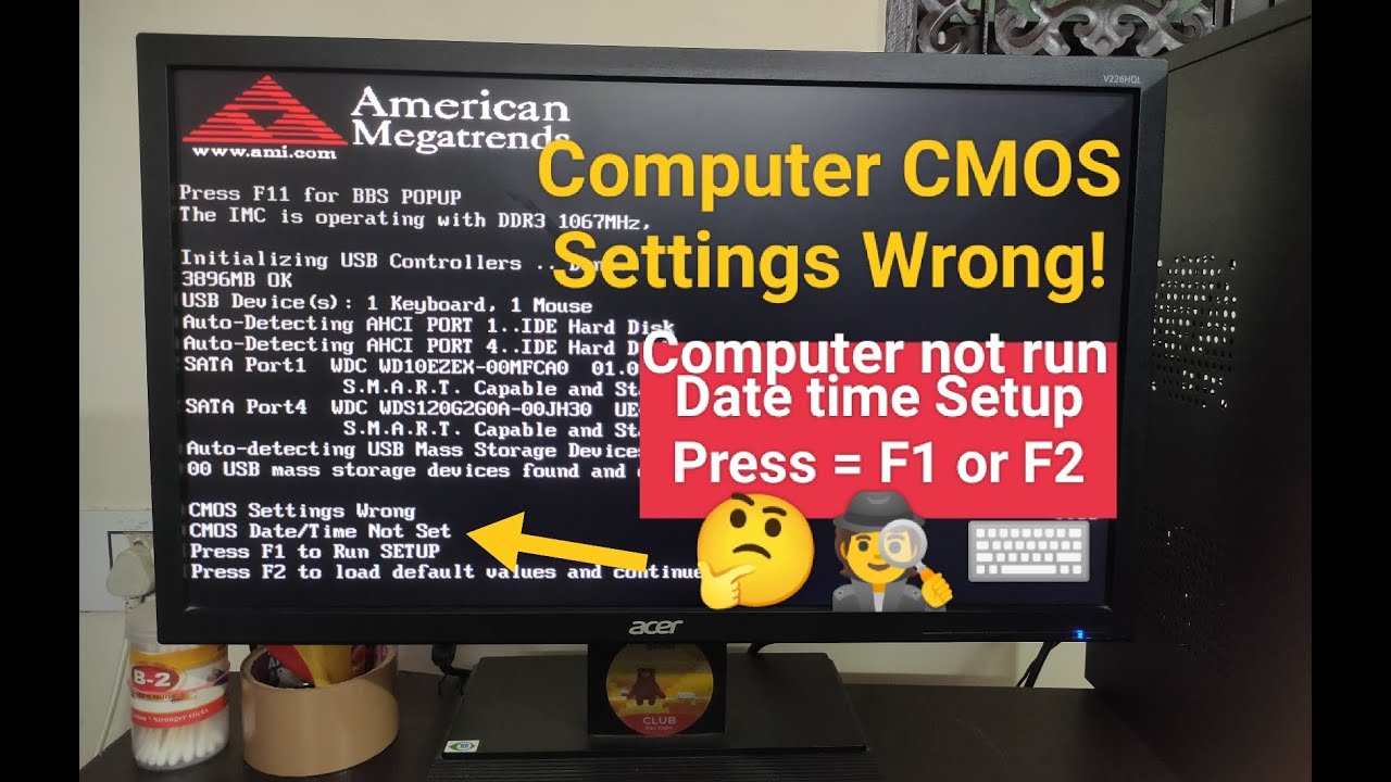 How to troubleshoot and fix American Megatrends - Press F1 to Run