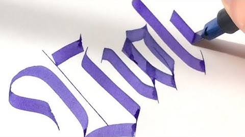 Blackletter Calligraphy Video | 