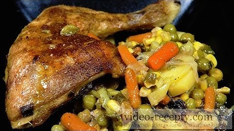 Quick chicken with vegetable - video recipe