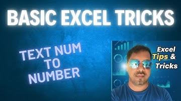 Text number to number | Basic Tips & Tricks in excel