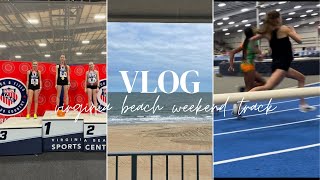 track meet vlog: spend the weekend in virginia beach with us!
