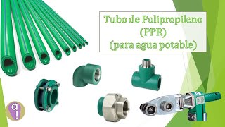 Polypropylene tube and connections (Tuboplus) for drinking water