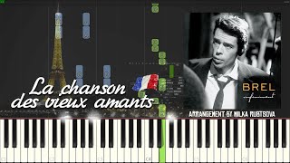 Jacques Brel - La chanson des vieux amants | Piano Cover (Synthesia Tutorial)