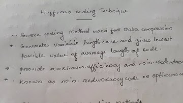 DIP Module 6 Huffman Coding.