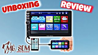 UNBOXING E REVIEW CENTRAL MULTIMÍDIA MP5 FIRST OPTION 7810h