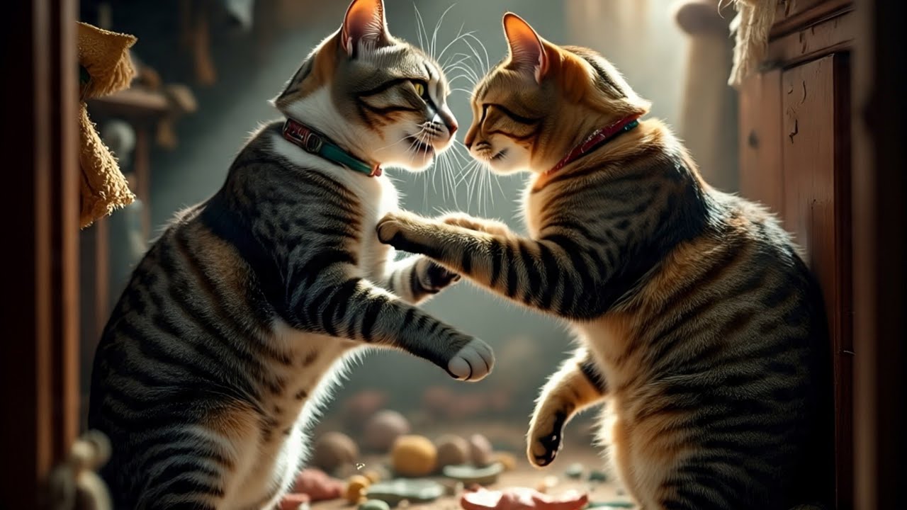 Cats 🐱 Fighting, Very Exciting 🤣 