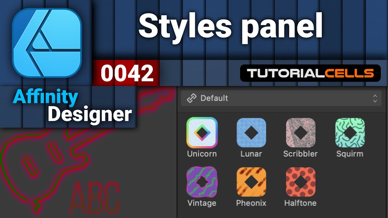 0042. Styles panel in Affinity designer - YouTube