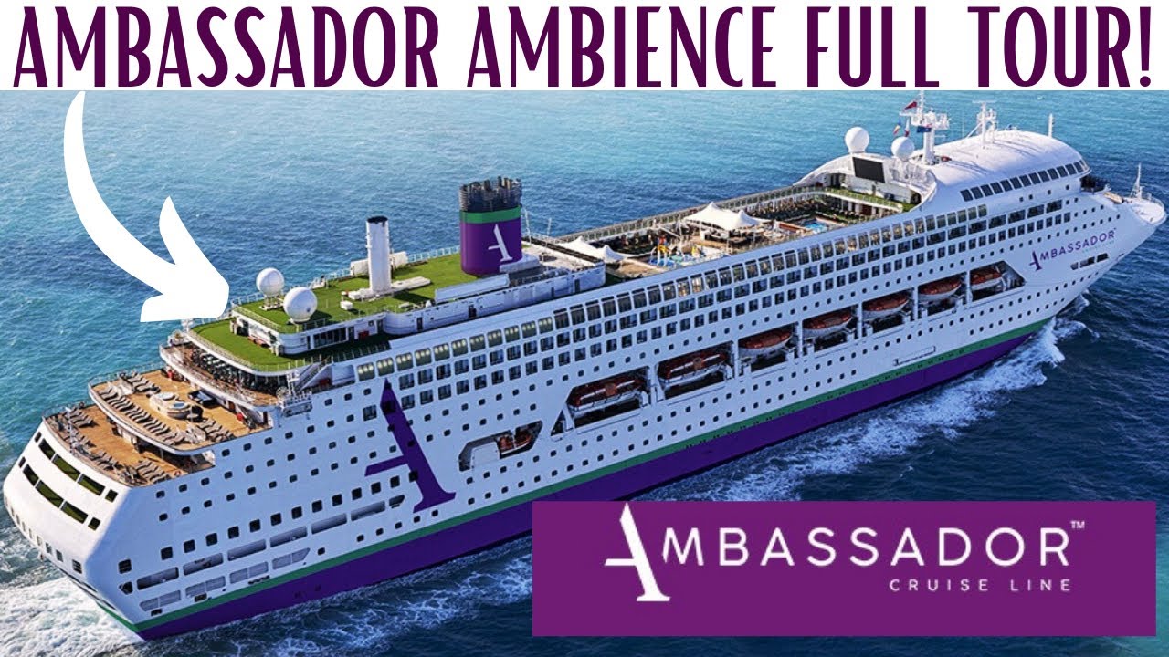 Ambassador Ambience Cruise Ship FULL Walking Tour - deck by deck 