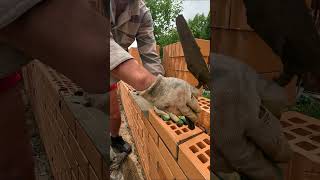 Кладу облицовочную стену. Строительство беседки. Laying a facing wall. Construction of a gazebo.