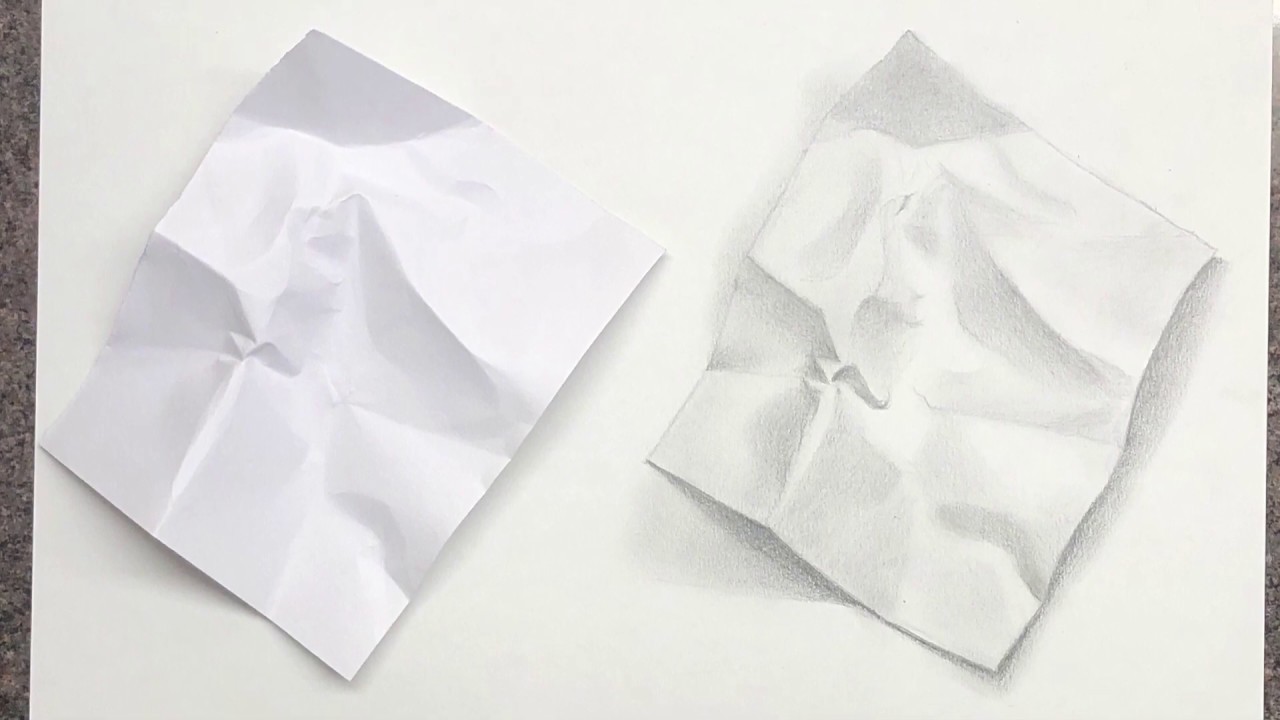 Featured image of post Beginner Crumpled Paper Drawing Easy In weight because it s too thin to make a good drawing