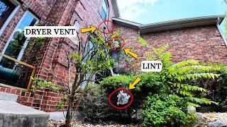 How do dryer vents get blocked? | Cleaning a long dryer vent blocked by lint in Austin, Texas