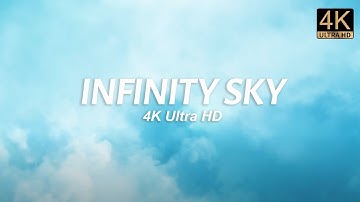Infinity Sky Loop Animation [4K] | 1 Hour Background Screensaver | Blue Sky