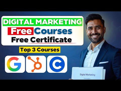 Digital Marketing Free Courses + Certificates 🎓 | Learn from Google & HubSpot!