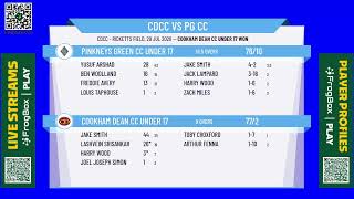 Cookham Dean CC Under 17  v Pinkneys Green CC Under 17