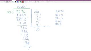 Partial Quotients Method of Division