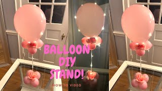 DIY balloon table stand \/balloon centerpiece DIY\/balloon topiary stand