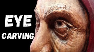 Wood Carving an Eye with a dremel