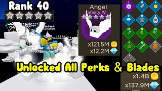 Unlocked All Perks! Got Max Rank 40 & Max Blade - Blade Throwing Simulator screenshot 1