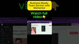 Business-Ready Team Section with Elementor #elementortutorial #elementorpro #elementorwebsite