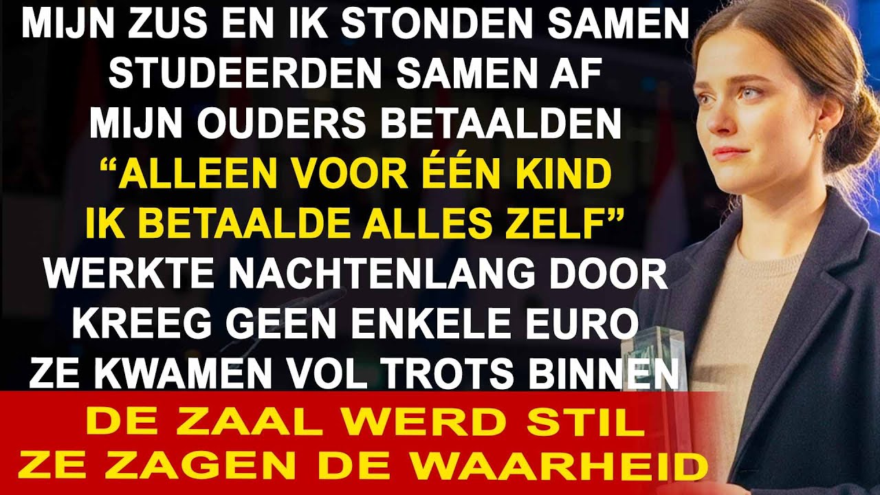 Mijn ouders betaalden de studie van mijn zus, niet de mijne   Toen ik afstudeerde, werden ze w