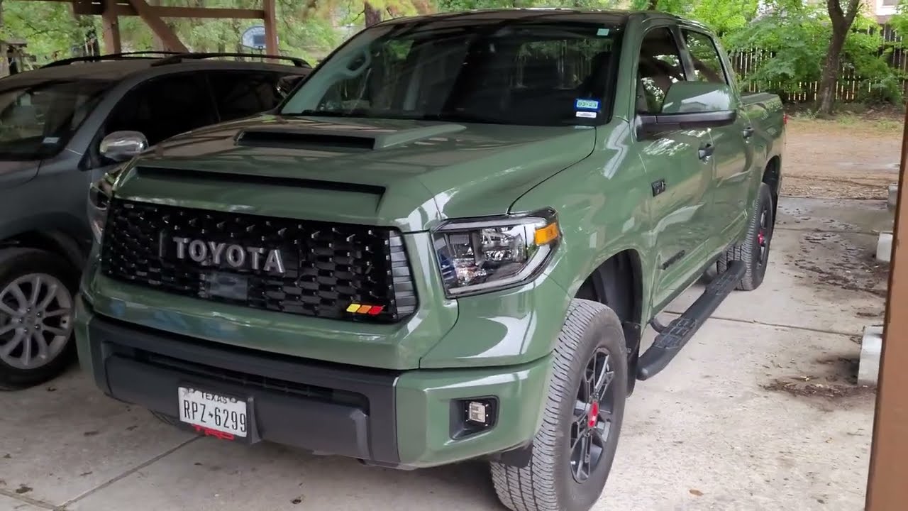 My New Tundra Army Green TRD PRO