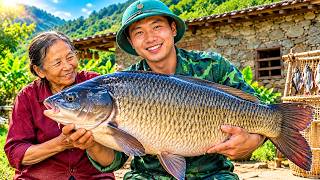 A Veteran Harvests Pomelos, Then Catches a Giant Fish for His Grandma | Simple Rural Life