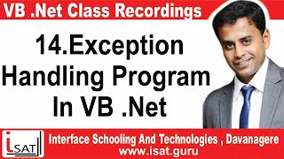14. Exception Handling Program In VB .NET