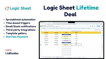 Logic Sheet Lifetime Deal - Is The Best Google Sheets automation tool in 2025?