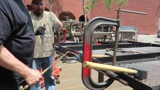 Repairing a bent trailer gate with hammers, clamps, fire, and welds. by Connor OnTheWeb 12,962 views 7 years ago 11 minutes, 7 seconds