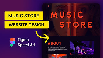 Figma Speed Art - Music Store Website Design
