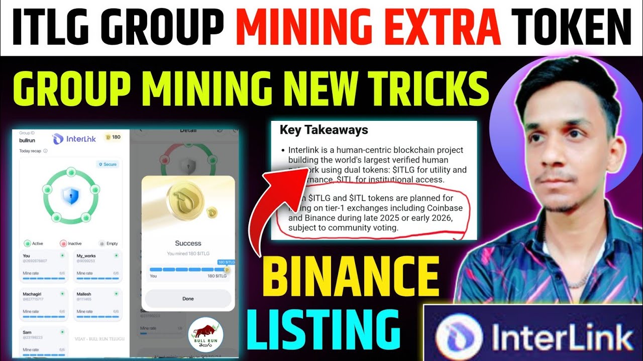 Interlink Network New Update 🚀Interlink Group Mining Benefit🥳 Interlink Airdrop Binance Listing🔥