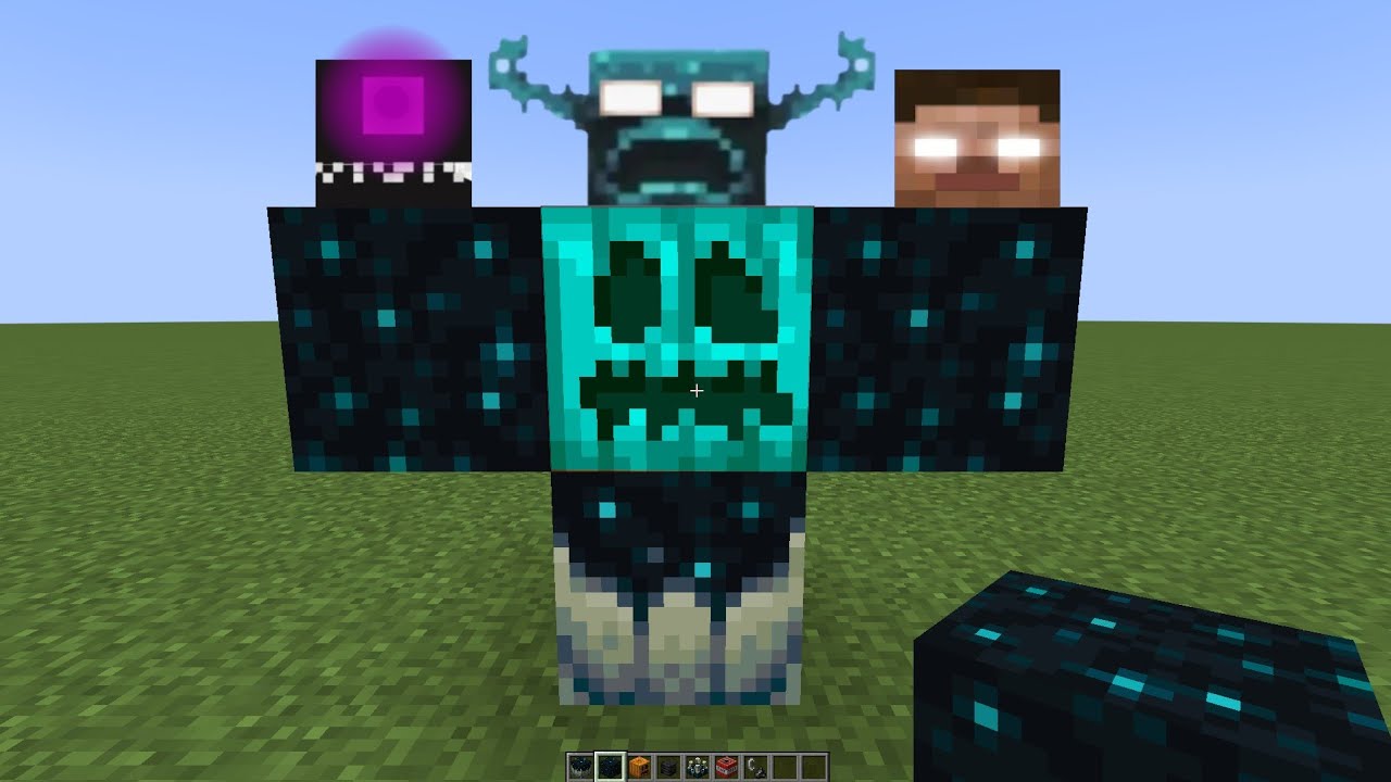 what if you create a WARDEN HEROBRINE STORM in MINECRAFT (part 2) - YouTube