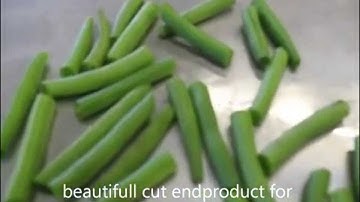 Bean cutting, topping and tailing machine for longer shelf life