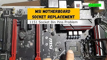 𝗖𝗣𝗨 𝘀𝗼𝗰𝗸𝗲𝘁 𝗿𝗲𝗽𝗹𝗮𝗰𝗲𝗺𝗲𝗻𝘁 𝗱𝘂𝗲 𝗯𝗶𝗻 𝗽𝗶𝗻𝘀 (𝘿𝙤𝙣𝙚) - 𝙈𝙎𝙄 1151 𝙎𝙤𝙘𝙠𝙚𝙩