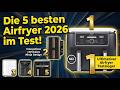 Heißluftfritteuse Test 2026 - Die 5 besten Airfryer (Echte Messdaten!)