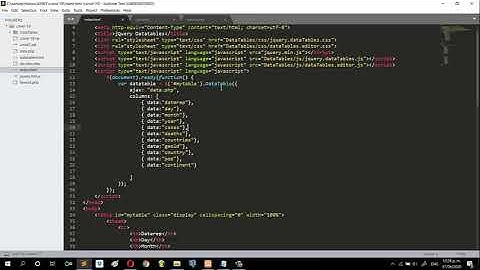 DATA TABLE CON JQUERY, PHP Y MYSQL