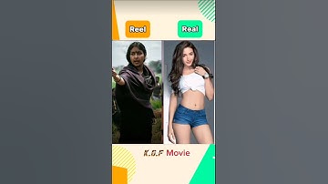 K.G.F. : Chapter 2 Reel vs Real #kgf2 #kgf kgf3 #cast #all character#shorts #viral