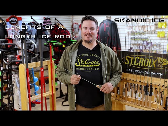 Elliott Rods Evolution Ice Series. The Long Ice Rod Leader. 