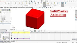 Change Model Color or Appearance in Solidworks Animation