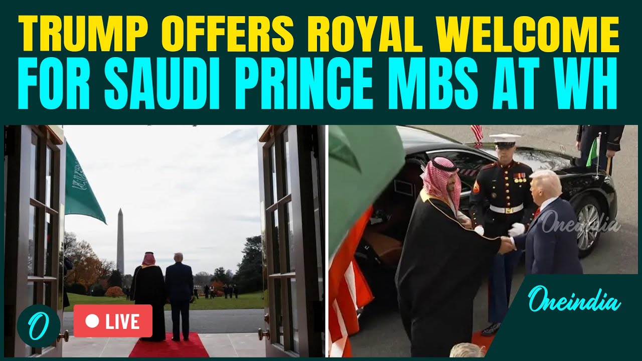 Trump’s Royal Welcome for Saudi Prince MBS LIVE: F-35 Jets ROAR Over ...
