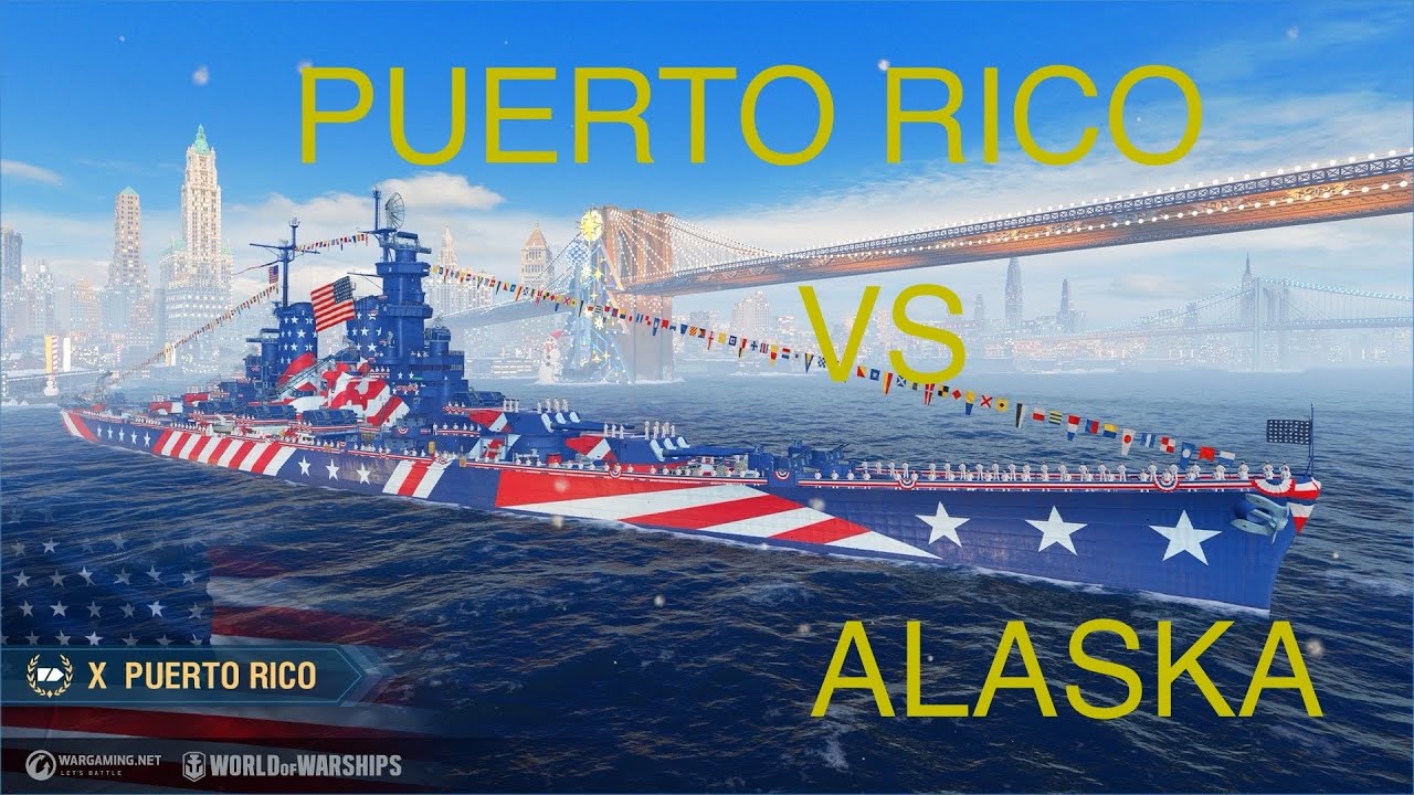 World of Warships Legends ALASKA VS PUERTO RICO 