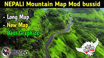 Nepali Mountain Map | How to add map mod in bus simulator indonesia | Mountain Map Mod for bussid