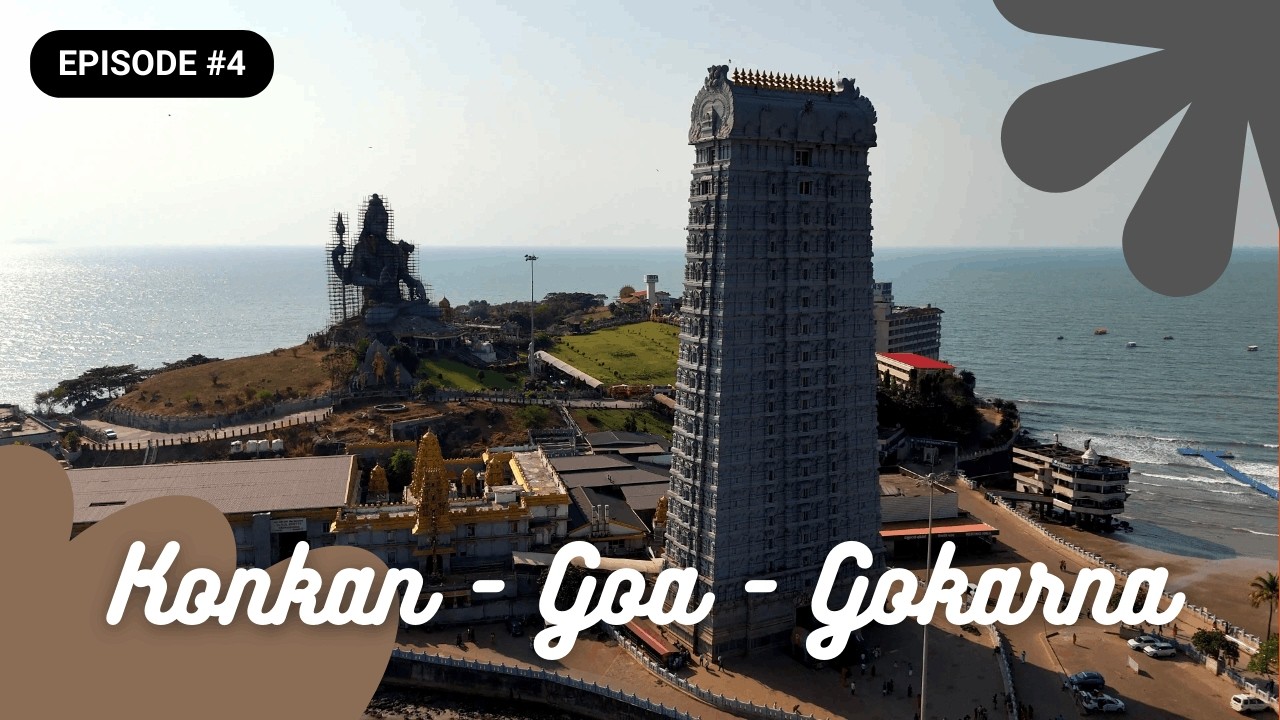 Crossing 3 States on a Bike! 🏍️ Konkan to Karnataka: Murudeshwar & Gokarna EP4