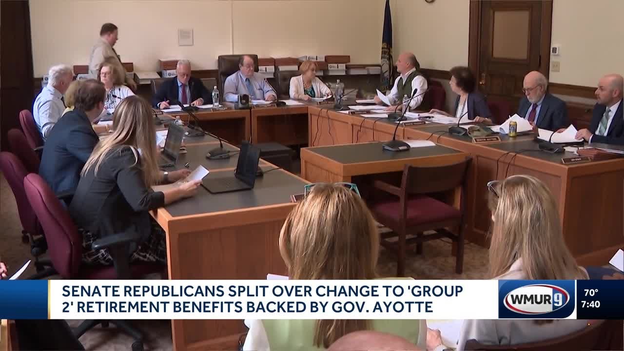 Senate Republicans split over change to first responder retirement benefits