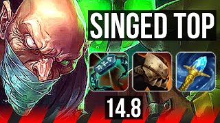 SINGED vs SHEN (TOP) | 67% winrate, Dominating, 32k DMG | NA Master | 14.8