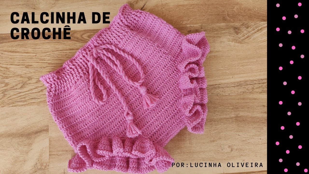 Como fazer   Calcinha de crochê para bebê - @FioaFioCrochê