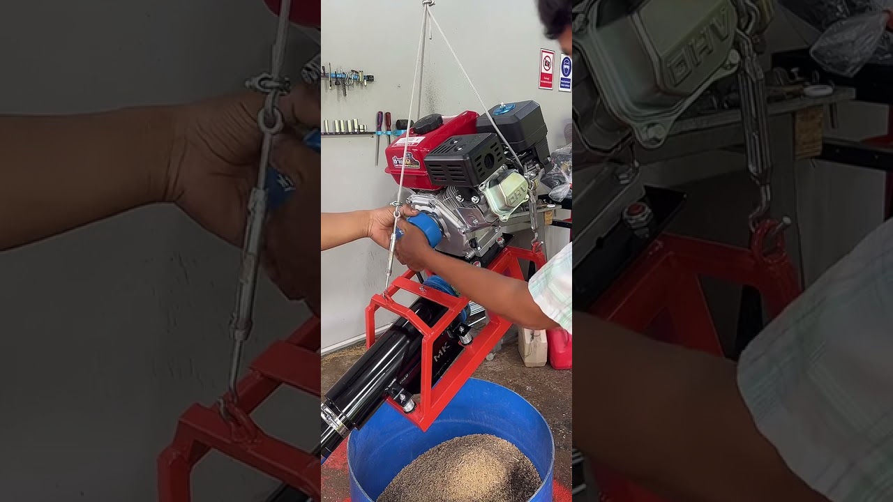 ถ่ายทอดสด ลูกค้ามารับเครื่องลำเลียงข้าวเปลือกเองที่บ้าน 