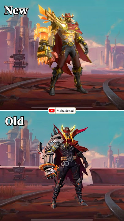Aldous Blazing Skin New vs Old #mobilelegends #mlbb