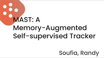MAST: A Memory-Augmented Self-supervised Tracker